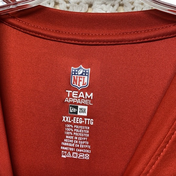 Kansas City Chiefs Men's T-Shirt Tee 2XL‎ Red New Era NFL Combine Authentic - Picture 4 of 9